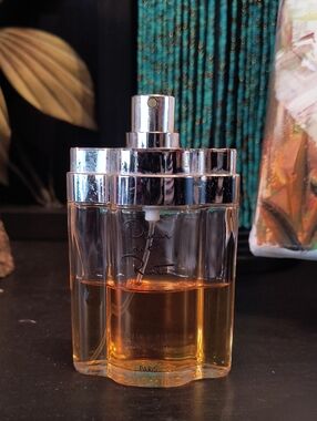 Oscar de la Renta Amber and Clear Glass Fragrance Bottle